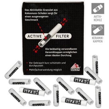 Gizeh Aktivkohlefilter Extra Slim Ø6mm 34 Stück 3